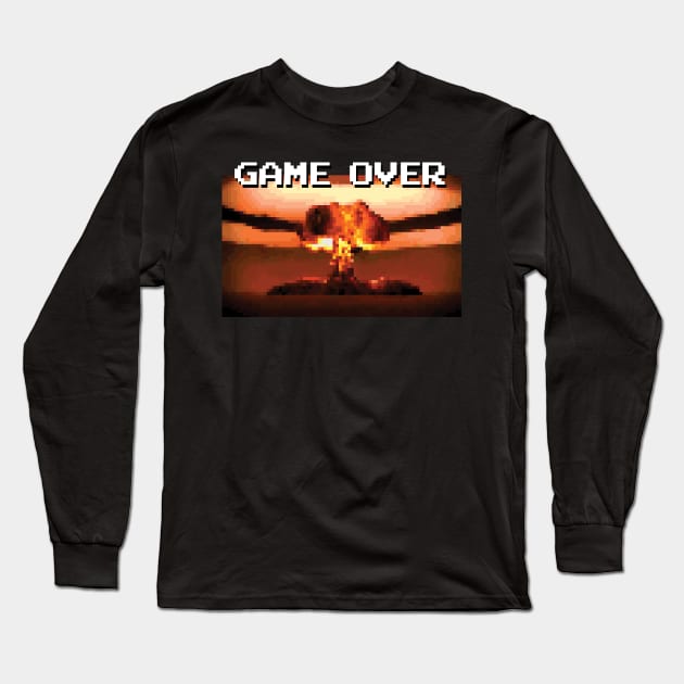 Game Over Long Sleeve T-Shirt by LeftWingPropaganda